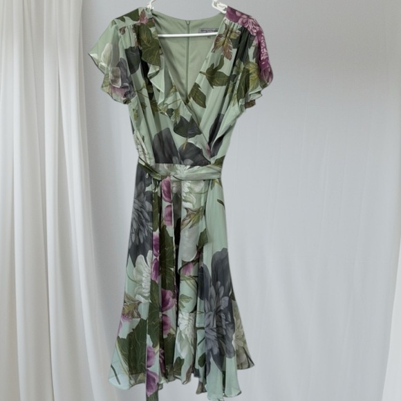 Danny & Nicole NWT Chiffon Floral Print Dress - Picture 2 of 12